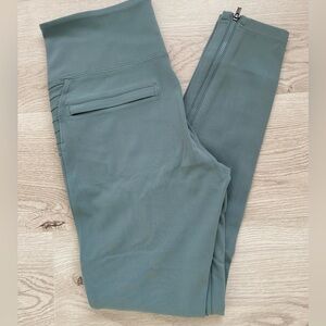 Athleta Delancey Moto Leggings Sage Green Compression Active Size M